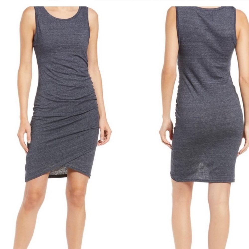 $25 Christmas sale New Treasure & Bond Ruched Side Sleeveless Dress gray
